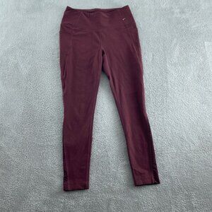 Mondetta Womens Burgundy High-Waist Leggings M Performance NWT 1757